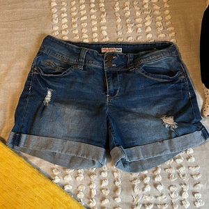 YMI Cuffed Denim Shorts